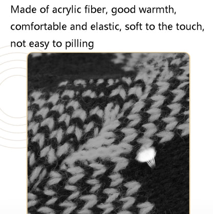 M3-BL Bluetooth LED Music Headset Hat Lady Warm Night Lighting Hat(Black White) by buy2fix