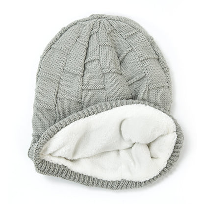 RG5-BL Bluetooth LED Lighting Music Knit Hat Plus Velvet Night Running Lamp Hat(Dark Gray) by buy2fix