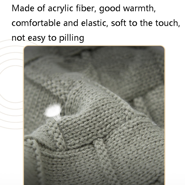 RG5-BL Bluetooth LED Lighting Music Knit Hat Plus Velvet Night Running Lamp Hat(Dark Gray) by buy2fix