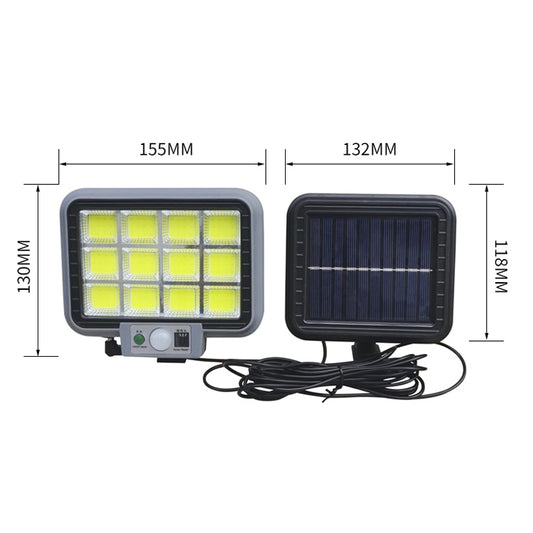 8 x 20 COB Outdoor Waterproof Solar Split Type Wall Light Human Induction Garden Corridor Household Street Light - Solar Lights by buy2fix | Online Shopping UK | buy2fix