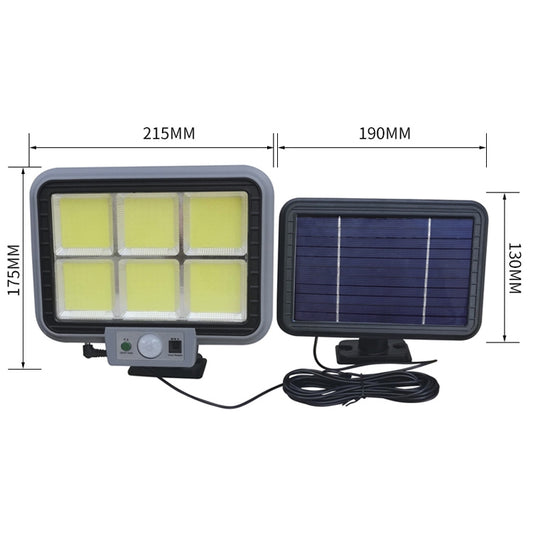 6 x 49 COB Outdoor Waterproof Solar Split Type Wall Light Human Induction Garden Corridor Household Street Light - Solar Lights by buy2fix | Online Shopping UK | buy2fix