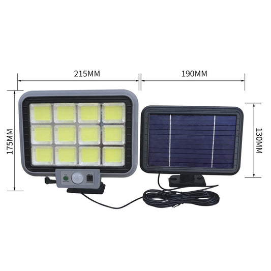 12 x 24 COB Outdoor Waterproof Solar Split Type Wall Light Human Induction Garden Corridor Household Street Light - Solar Lights by buy2fix | Online Shopping UK | buy2fix