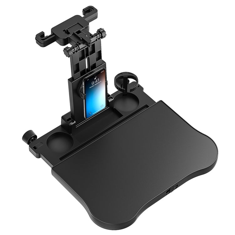 Car Seat Back 360 Degree Rotating Dining Table Board Multifunctional Folding Beverage Computer Rack(Black) by buy2fix