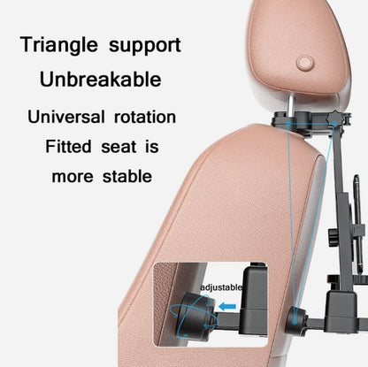 Car Seat Back 360 Degree Rotating Dining Table Board Multifunctional Folding Beverage Computer Rack(Black) by buy2fix