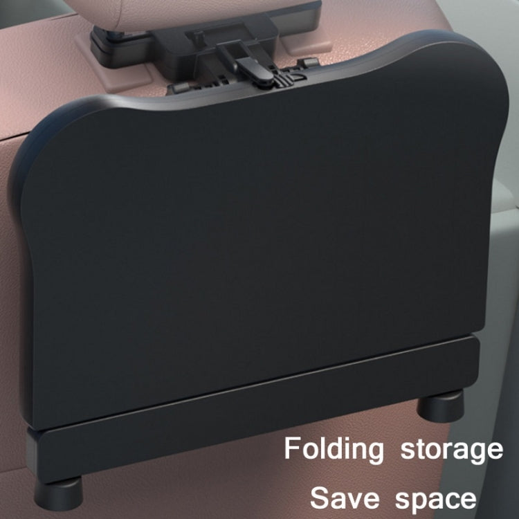 Car Seat Back 360 Degree Rotating Dining Table Board Multifunctional Folding Beverage Computer Rack(Black) by buy2fix