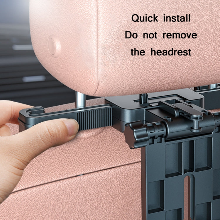 Car Seat Back 360 Degree Rotating Dining Table Board Multifunctional Folding Beverage Computer Rack(Black) by buy2fix