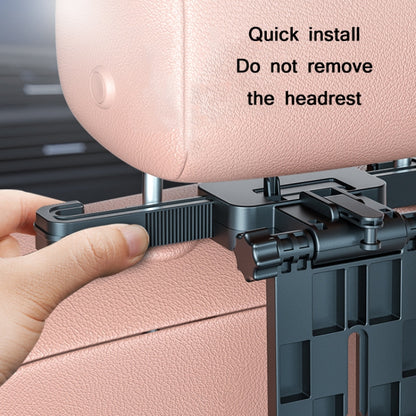 Car Seat Back 360 Degree Rotating Dining Table Board Multifunctional Folding Beverage Computer Rack(Black) by buy2fix