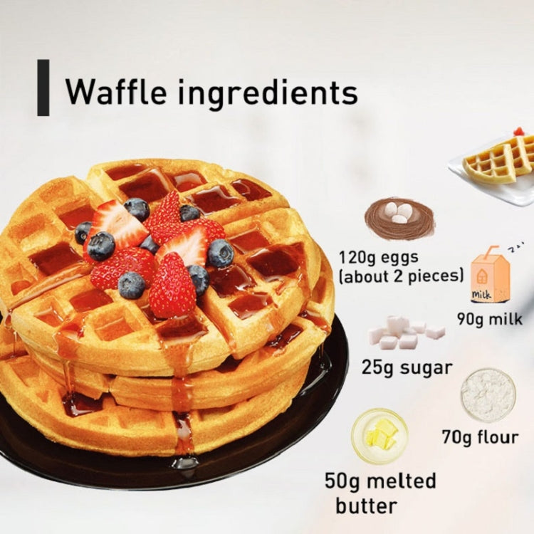 1000W Waffle Maker Breakfast Bread Maker Sandwich Maker Temperature Adjustable Electric Baking Pan(EU Plug) - Bulit-in Ovens & Accessories by buy2fix | Online Shopping UK | buy2fix