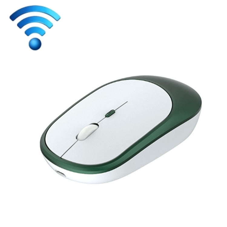 M030 4 Keys 1600DPI Laptop Office Mute Mouse, Style: Wireless (Ink Green) by buy2fix