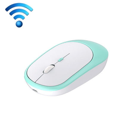 M030 4 Keys 1600DPI Laptop Office Mute Mouse, Style: Wireless (Blue) by buy2fix