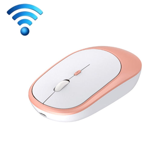 M030 4 Keys 1600DPI Laptop Office Mute Mouse, Style: Wireless (Pink) by buy2fix