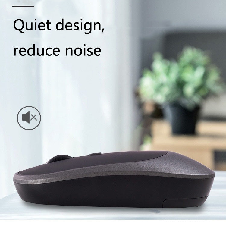 M030 4 Keys 1600DPI Laptop Office Mute Mouse, Style: Double Mode (Ink Green) by buy2fix