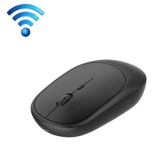 M030 4 Keys 1600DPI Laptop Office Mute Mouse, Style: Double Mode (Black) by buy2fix
