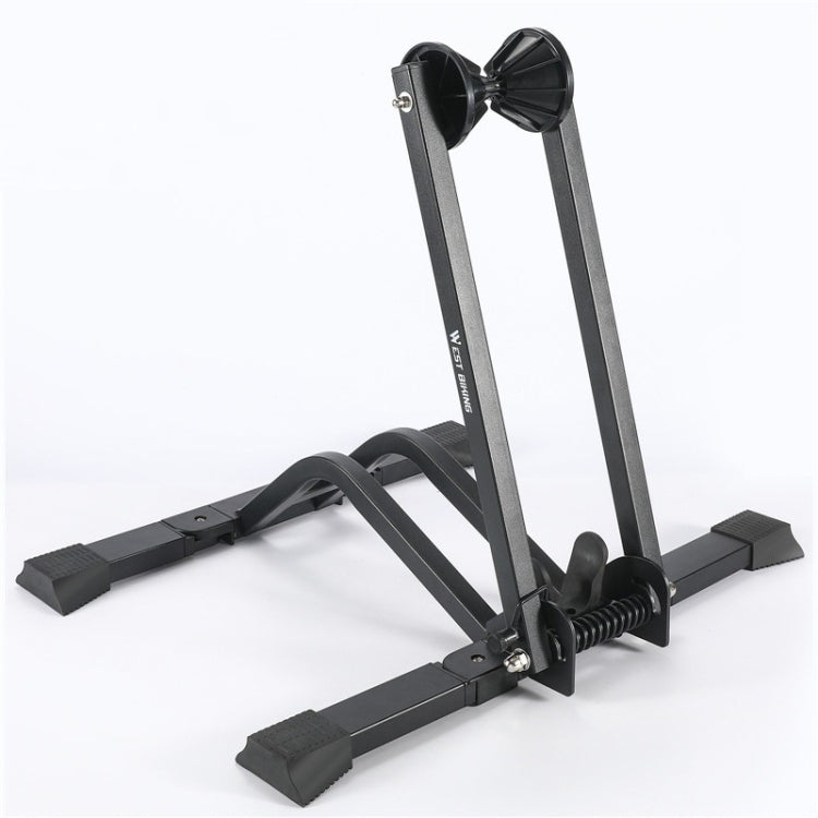 WEST BIKING Portable Bicycle Parking Display Stand(Black) by WEST BIKING