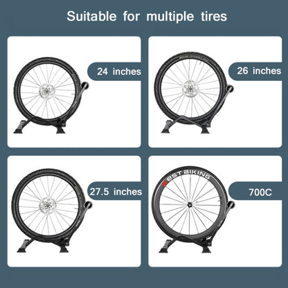 WEST BIKING Portable Bicycle Parking Display Stand(Black) by WEST BIKING