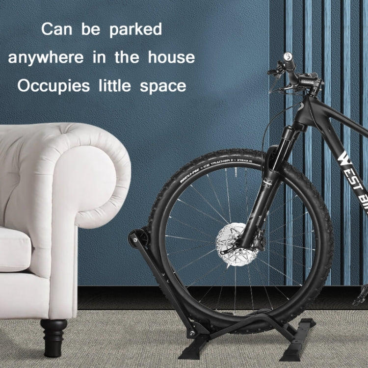WEST BIKING Portable Bicycle Parking Display Stand(Black) by WEST BIKING