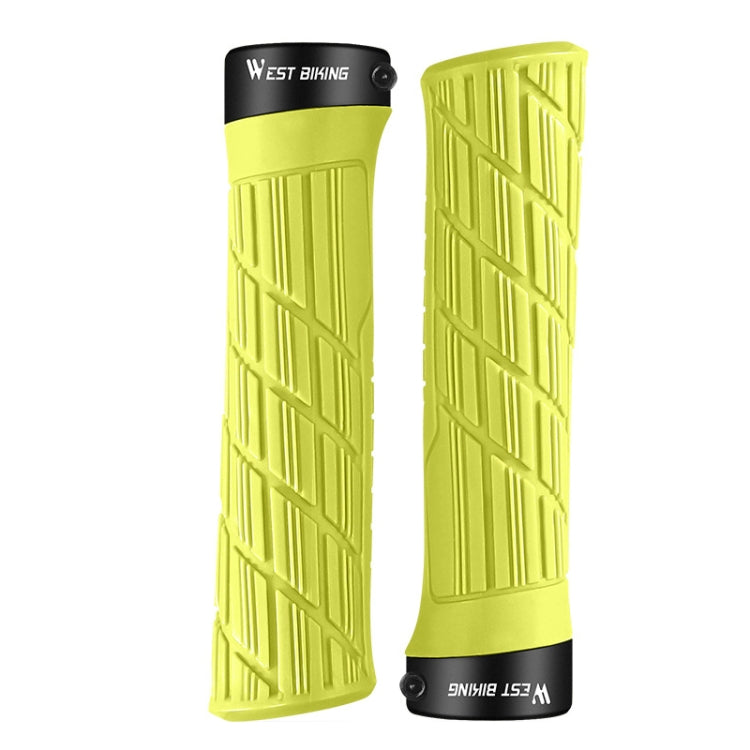 WEST BIKING Bicycle Anti-Skid And Shock-Absorbing Comfortable Grip Cover(Yellow) by WEST BIKING