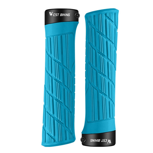 WEST BIKING Bicycle Anti-Skid And Shock-Absorbing Comfortable Grip Cover(Blue) by WEST BIKING