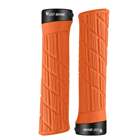 WEST BIKING Bicycle Anti-Skid And Shock-Absorbing Comfortable Grip Cover(Orange) by WEST BIKING