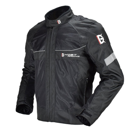 GHOST RACING GR-Y05 Motorcycle Cycling Cloth Men Knight Racing Jacket Keep Warm Anti-Fall Locomotive Off-Road Suit, Size: XXXL(Black) - Protective Gear by GHOST RACING | Online Shopping UK | buy2fix