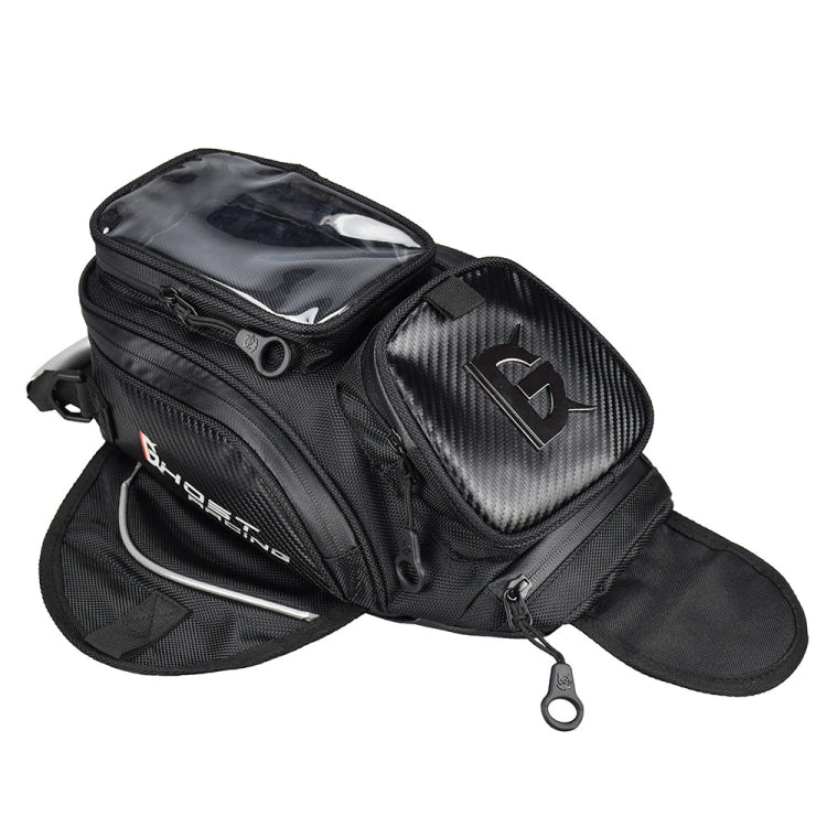 GHOST RACING GR-YXB08 Motorcycle Bag Touch Navigation Fuel Tank Package Dust Waist Bag(With Magnet (Black)) - Bags & Luggages by GHOST RACING | Online Shopping UK | buy2fix