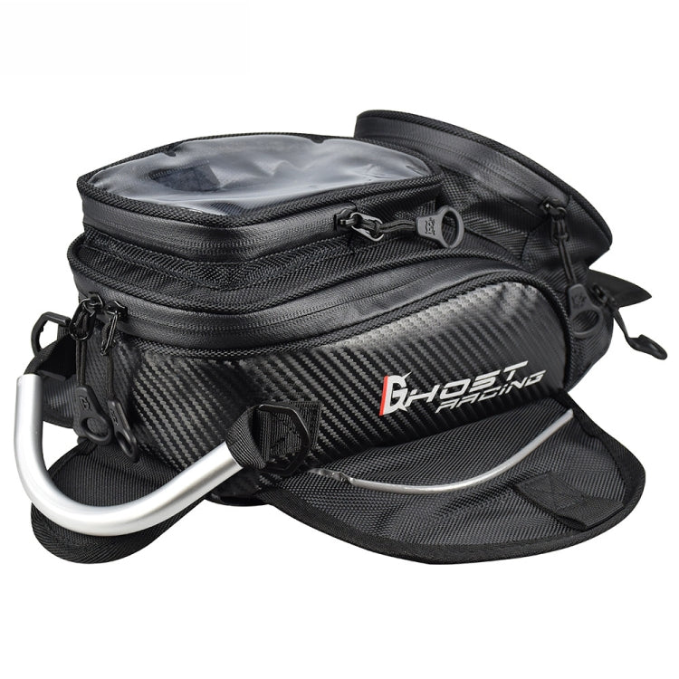 GHOST RACING GR-YXB08 Motorcycle Bag Touch Navigation Fuel Tank Package Dust Waist Bag(Without Magnet (Black)) - Bags & Luggages by GHOST RACING | Online Shopping UK | buy2fix