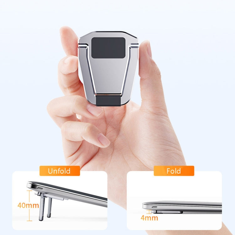 T615 Laptop Heightening Bracket Aluminum Alloy Back Stick Computer Stand(Grey) - Laptop Stand by buy2fix | Online Shopping UK | buy2fix