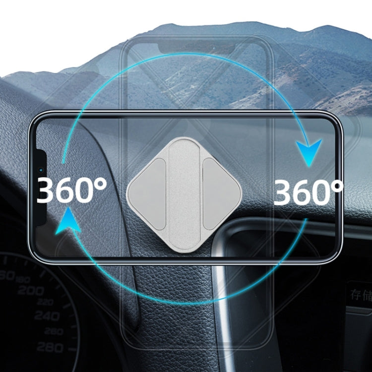 Aluminum Alloy Car Mobile Phone Bracket Portable Phone Desktop Folding Frame(Black) by buy2fix