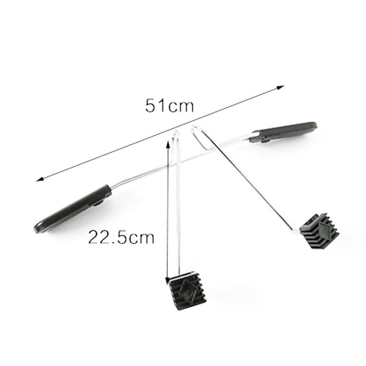 Automobile Stainless Steel Retractable Drying Rack Suit Hanger, Colour: Black by buy2fix