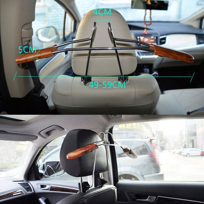 Automobile Stainless Steel Retractable Drying Rack Suit Hanger, Colour: Peach Wood Grain by buy2fix