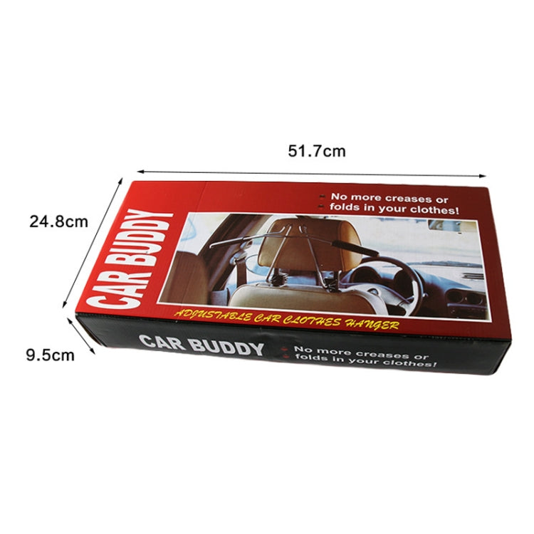 Automobile Stainless Steel Retractable Drying Rack Suit Hanger, Colour: Peach Wood Grain by buy2fix