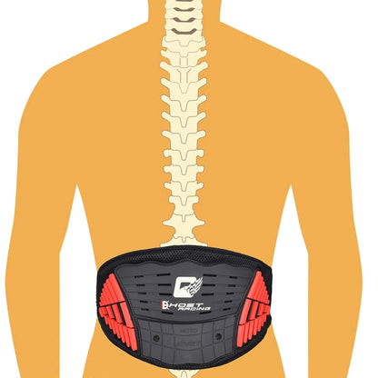 GHOST RACING GR-HY01 Motorcycle Waist Cycling Protective Gear Locomotive Anti-Fall Ski Bunch Waist Belt, Size: One Size(Yellow) - Protective Gear by GHOST RACING | Online Shopping UK | buy2fix