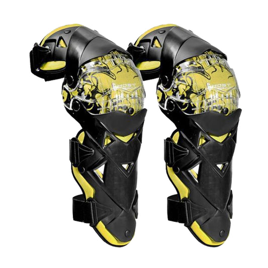 GHOST RACING GR-HX05 Motorcycle Riding Protective Gear Keep Warm Anti-Wind Anti-Fall Locomotive Knee Pad(Yellow) - Protective Gear by GHOST RACING | Online Shopping UK | buy2fix