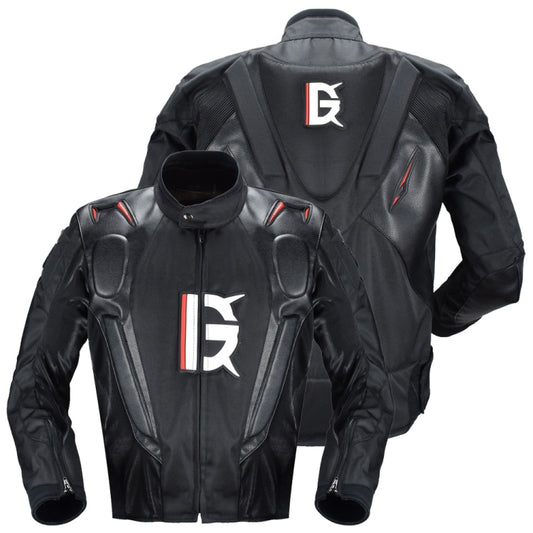 GHOST RACING GR-Y09 Motorcycle Four Seasons Racing Suit Locomotive Riding Anti-Fall Rally Suit, Size: XXL(Black) - Protective Gear by GHOST RACING | Online Shopping UK | buy2fix