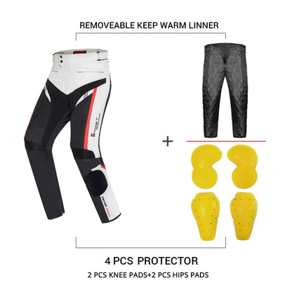 GHOST RACING GR-K06 Motorcycle Riding Trousers Racing Motorcycle Anti-Fall Windproof Keep Warm Pants, Size: M(Grey) - Protective Gear by GHOST RACING | Online Shopping UK | buy2fix