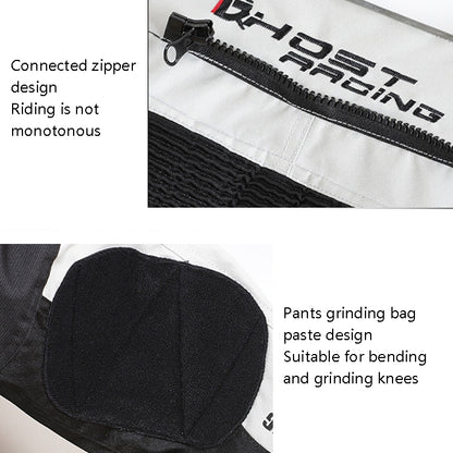 GHOST RACING GR-K06 Motorcycle Riding Trousers Racing Motorcycle Anti-Fall Windproof Keep Warm Pants, Size: XXL(Black) - Protective Gear by GHOST RACING | Online Shopping UK | buy2fix