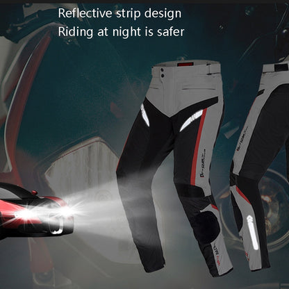 GHOST RACING GR-K06 Motorcycle Riding Trousers Racing Motorcycle Anti-Fall Windproof Keep Warm Pants, Size: M(Grey) - Protective Gear by GHOST RACING | Online Shopping UK | buy2fix