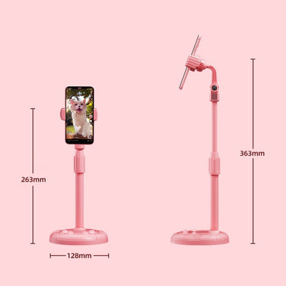 Cat Claw Telescopic Mobile Phone Holder Multifunctional Desktop Live Lazy Bracket(Cherry Pink) - Stand by buy2fix | Online Shopping UK | buy2fix