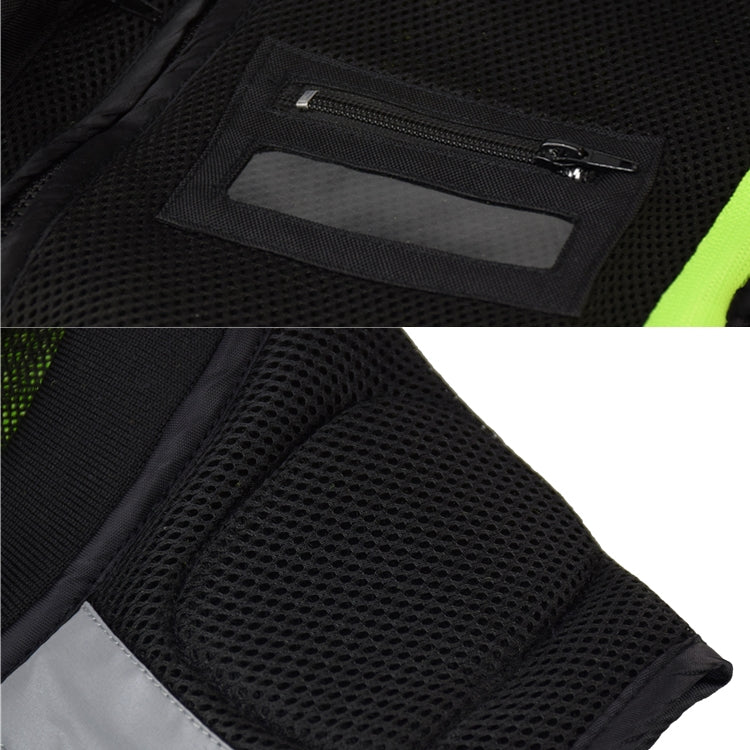 GHOST RACING GR-Y06 Motorcycle Riding Vest Safety Reflective Vest, Size: L(Fluorescent Green) - Protective Gear by GHOST RACING | Online Shopping UK | buy2fix