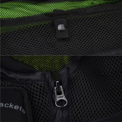 GHOST RACING GR-Y06 Motorcycle Riding Vest Safety Reflective Vest, Size: XXXL(Fluorescent Green) - Protective Gear by GHOST RACING | Online Shopping UK | buy2fix