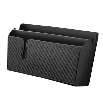 DM-020 Car Sticky Carbon Fiber Storage Bag Car Mobile Phone Storage Box Large by buy2fix