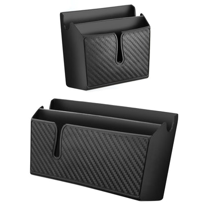 DM-020 Car Sticky Carbon Fiber Storage Bag Car Mobile Phone Storage Box Large by buy2fix