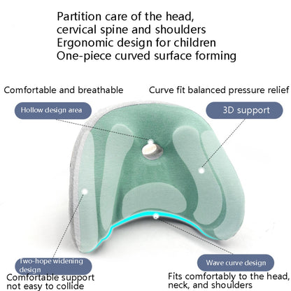 Children Car Head Pillow Car Interior Supplies Travel Sleep Adjustable U-Type Memory Cotton Neck Pillow(Pink) by buy2fix