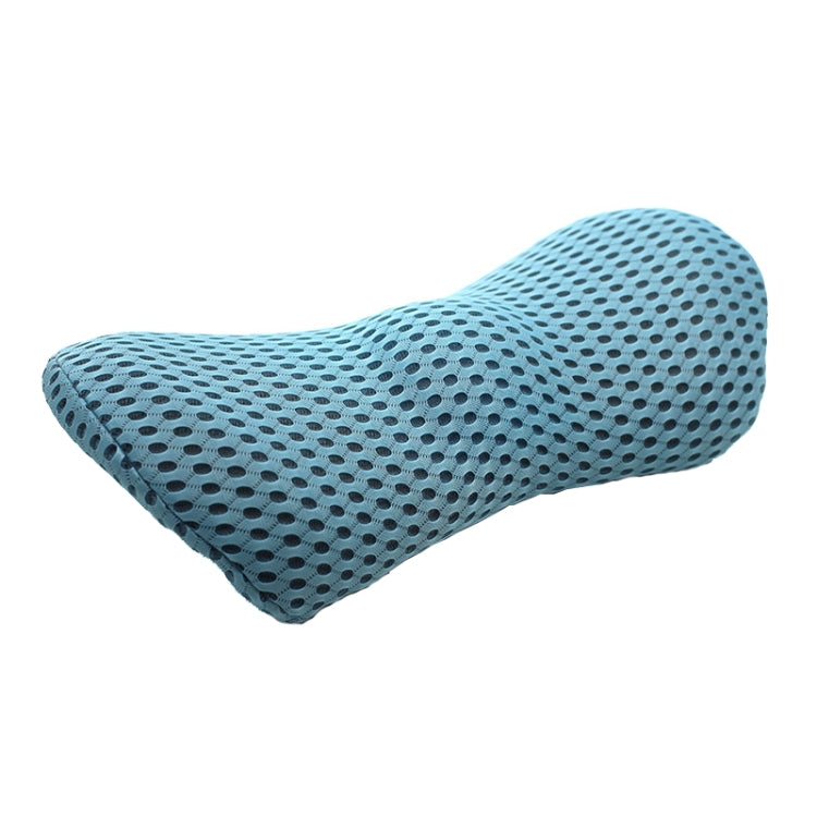 Car Supplies Lumbar Support Memory Foam Car Backrest Lumbar Cushion Seat Cushion Lumbar Pillow, Colour: 4D Grid Blue by buy2fix