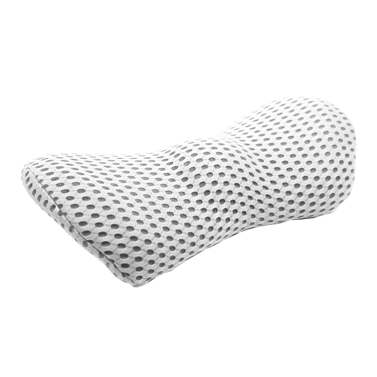 Car Supplies Lumbar Support Memory Foam Car Backrest Lumbar Cushion Seat Cushion Lumbar Pillow, Colour: 4D Grid Light Gray by buy2fix