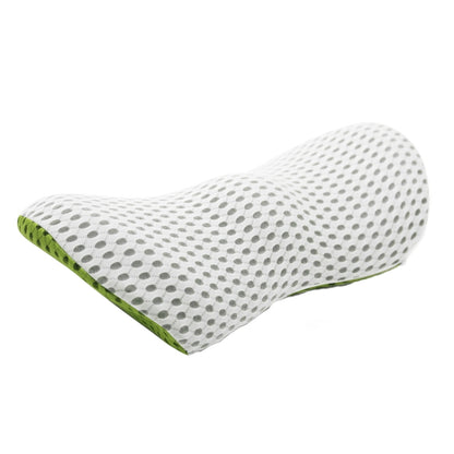 Car Supplies Lumbar Support Memory Foam Car Backrest Lumbar Cushion Seat Cushion Lumbar Pillow, Colour: Green+Light Gray - Seat Accessories by buy2fix | Online Shopping UK | buy2fix