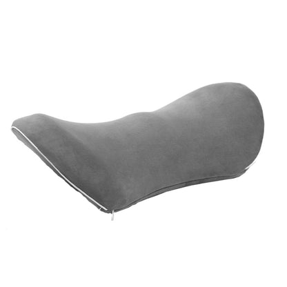 Car Supplies Lumbar Support Memory Foam Car Backrest Lumbar Cushion Seat Cushion Lumbar Pillow, Colour: Crystal Velvet Dark Gray by buy2fix