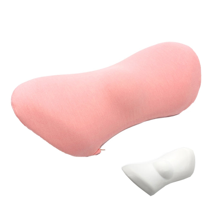 Car Supplies Lumbar Support Memory Foam Car Backrest Lumbar Cushion Seat Cushion Lumbar Pillow, Colour: Comfortable Pink by buy2fix