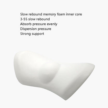 Car Supplies Lumbar Support Memory Foam Car Backrest Lumbar Cushion Seat Cushion Lumbar Pillow, Colour: Light Gray+Dark Gray - Seat Accessories by buy2fix | Online Shopping UK | buy2fix