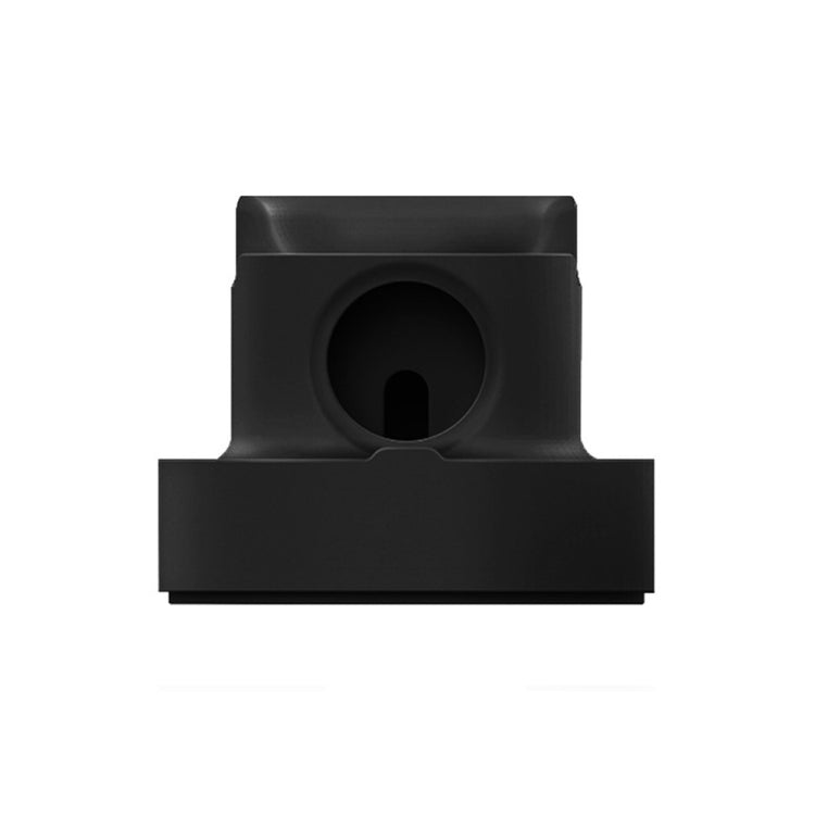 2 In 1 Smart Watch Charging Bracket Desktop Silicone Watch Charging Stand For Apple Watch(Black) - Charger / Holder by buy2fix | Online Shopping UK | buy2fix